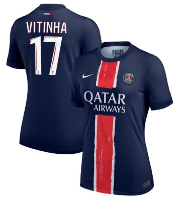 Paris Saint-Germain Vitinha #17 Replika Hjemmebanetrøje Dame 2024-25 Kortærmet